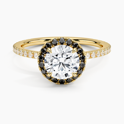 1.40 Karat Halo Tasarım Tektaş Laboratuvar Pırlanta Yüzük 18k  -Halora - Bold Diamonds
