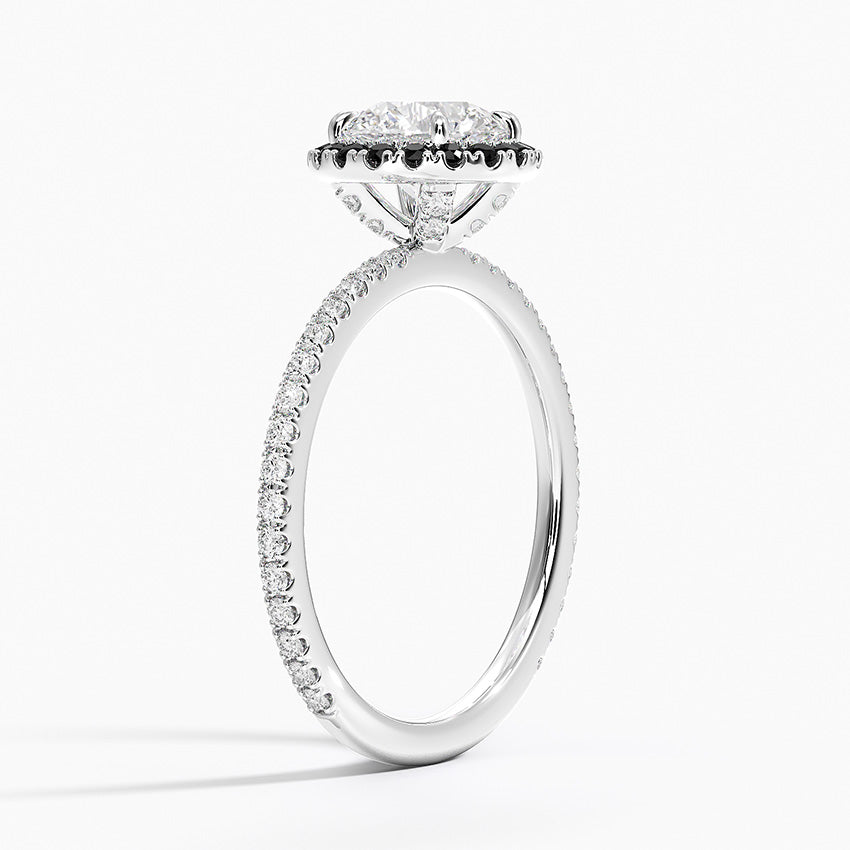 1.40 Karat Halo Tasarım Tektaş Laboratuvar Pırlanta Yüzük 18k  -Halora - Bold Diamonds