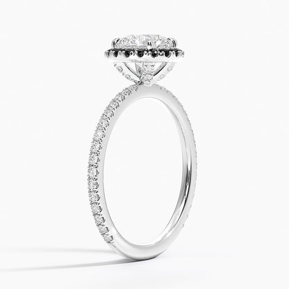 1.40 Karat Halo Tasarım Tektaş Laboratuvar Pırlanta Yüzük 18k  -Halora - Bold Diamonds