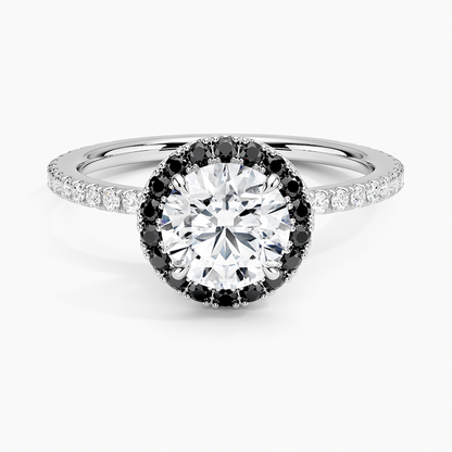 1.40 Karat Halo Tasarım Tektaş Laboratuvar Pırlanta Yüzük 18k  -Halora - Bold Diamonds