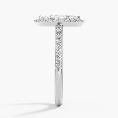 1,40 Karat Marquise Halo Tasarım Tektaş Laboratuvar Pırlanta Yüzük 18K -Bellora - Bold Diamonds