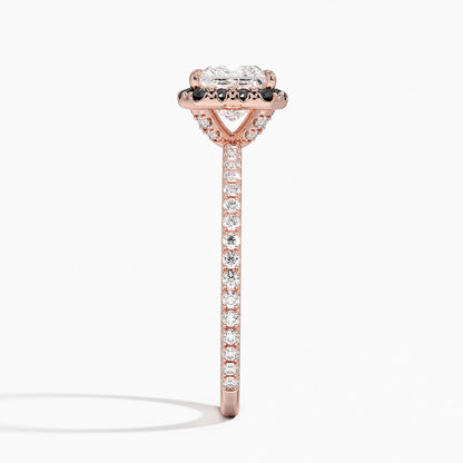 1.40 Karat Prenses Halo Tasarım Tektaş Laboratuvar Pırlanta Yüzük 18k  -Halora - Bold Diamonds