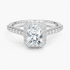 1,40 Karat Radiant Halo Tasarım Tektaş Laboratuvar Pırlanta Yüzük 18K -Bellora - Bold Diamonds