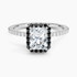 1.40 Karat Radiant Halo Tasarım Tektaş Laboratuvar Pırlanta Yüzük 18k  -Halora - Bold Diamonds