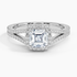 1,50 Karat Asscher Halo Tasarım Tektaş Laboratuvar Pırlanta Yüzük 18K - Aurelia - Bold Diamonds