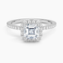 1,50 Karat Asscher Halo Tasarım Tektaş Laboratuvar Pırlanta Yüzük 18K - Celestia - Bold Diamonds