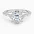 1,50 Karat Asscher Halo Tasarım Tektaş Laboratuvar Pırlanta Yüzük 18K -Seraphina - Bold Diamonds