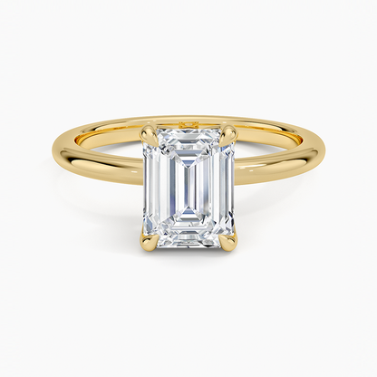 1.50 Karat F-VS Emerald Tektaş Laboratuvar Pırlanta Yüzük 18K - Bold Diamonds