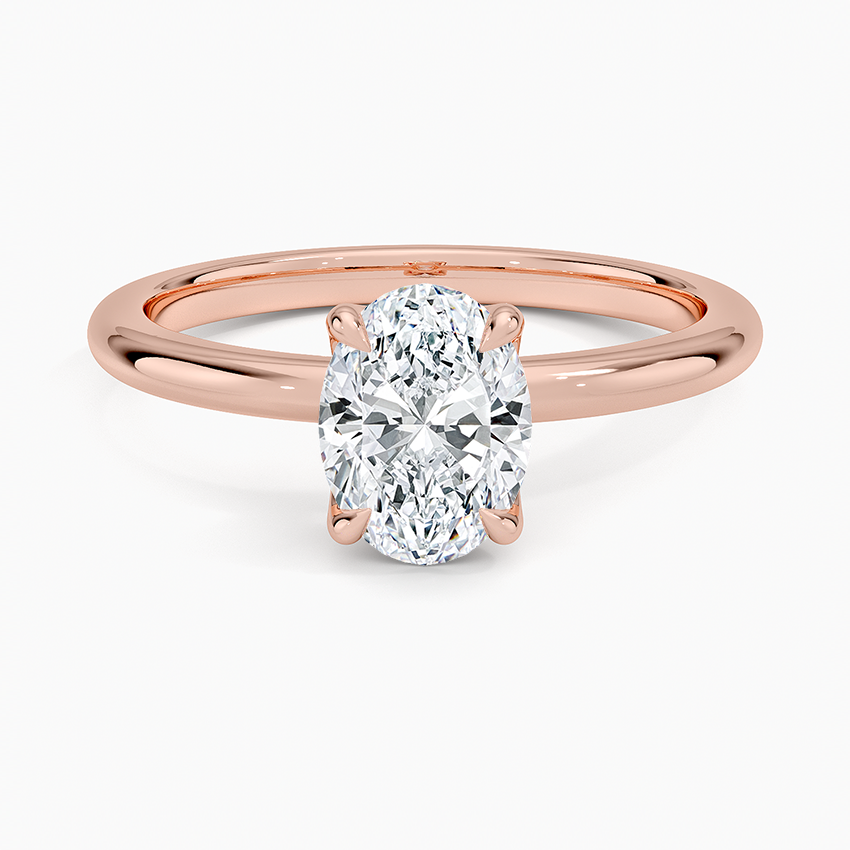1.50 Karat F-VS Oval Tektaş Laboratuvar Pırlanta Yüzük 18K - Bold Diamonds