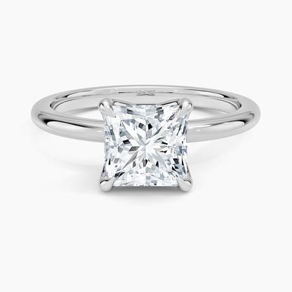 1.50 Karat F-VS Prenses Tektaş Laboratuvar Pırlanta Yüzük 18K - Bold Diamonds