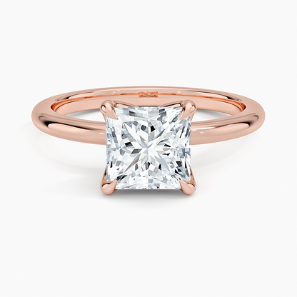 1.50 Karat F-VS Prenses Tektaş Laboratuvar Pırlanta Yüzük 18K - Bold Diamonds