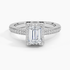 1.50 Karat Emerald Halo Tasarım Tektaş Laboratuvar Pırlanta Yüzük  18K -Clarella - Bold Diamonds