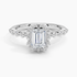 1.50 Karat Emerald Halo Tasarım Tektaş Laboratuvar Pırlanta Yüzük 18K -Mirara - Bold Diamonds