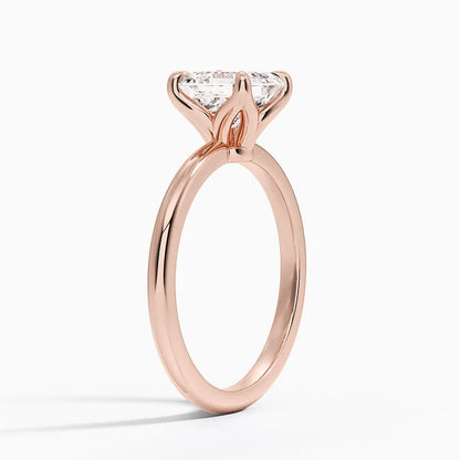 1.50 Karat F-VS Asscher Tektaş Laboratuvar Pırlanta Yüzük 18K - Bold Diamonds