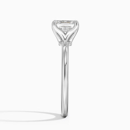 1.50 Karat F-VS Asscher Tektaş Laboratuvar Pırlanta Yüzük 18K - Bold Diamonds