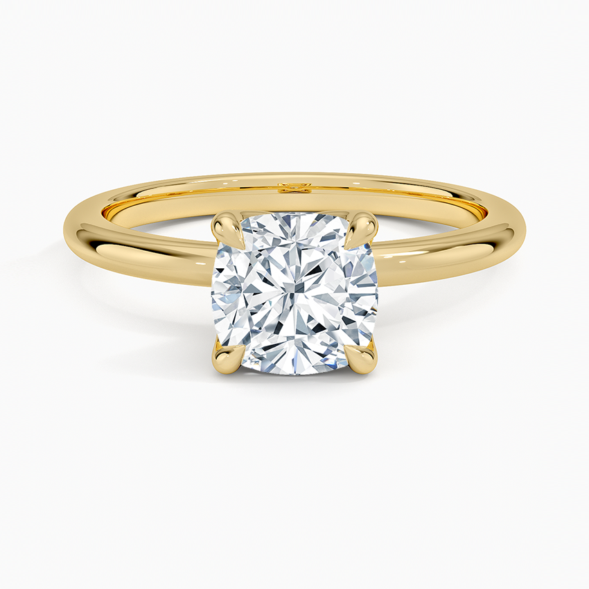 1.50 Karat F-VS Chusion Tektaş Laboratuvar Pırlanta Yüzük 18K - Bold Diamonds