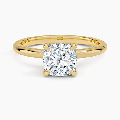 1.50 Karat F-VS Chusion Tektaş Laboratuvar Pırlanta Yüzük 18K - Bold Diamonds
