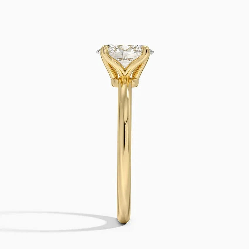 1.50 Karat F-VS Oval Tektaş Laboratuvar Pırlanta Yüzük 18K - Bold Diamonds