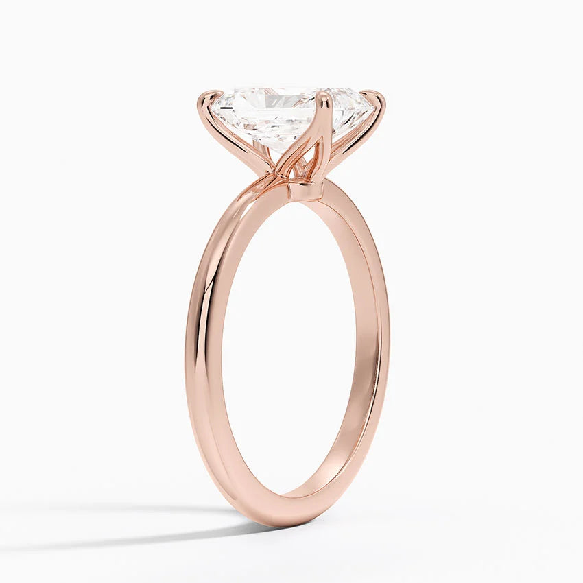 1.50 Karat F-VS Radiant Tektaş Laboratuvar Pırlanta Yüzük 18K - Bold Diamonds