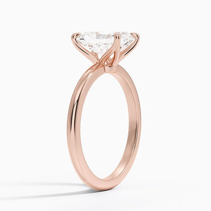 1.50 Karat F-VS Radiant Tektaş Laboratuvar Pırlanta Yüzük 18K - Bold Diamonds