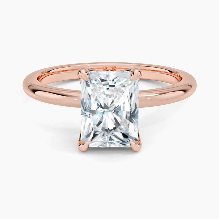 1.50 Karat F-VS Radiant Tektaş Laboratuvar Pırlanta Yüzük 18K - Bold Diamonds