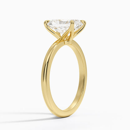 1.50 Karat F-VS Radiant Tektaş Laboratuvar Pırlanta Yüzük 18K - Bold Diamonds