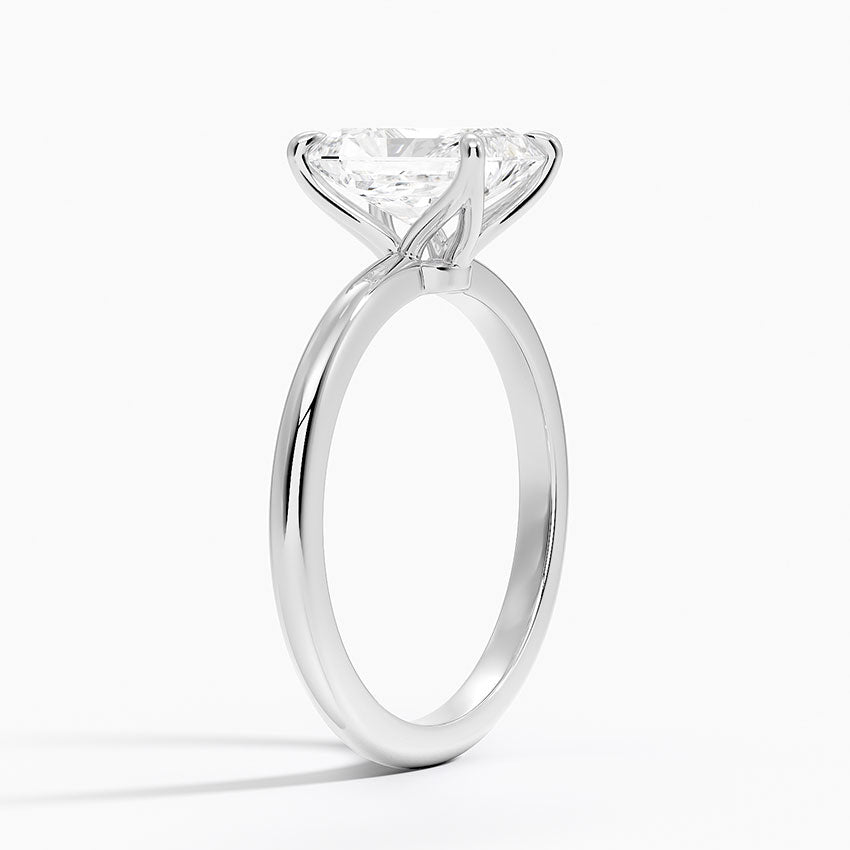 1.50 Karat F-VS Radiant Tektaş Laboratuvar Pırlanta Yüzük 18K - Bold Diamonds