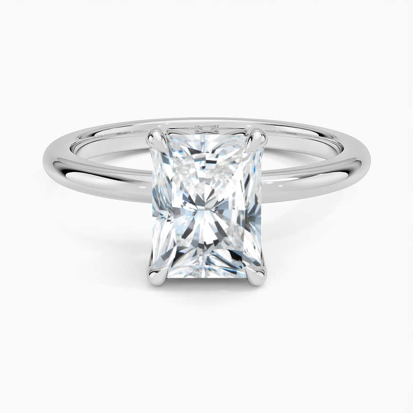 1.50 Karat F-VS Radiant Tektaş Laboratuvar Pırlanta Yüzük 18K - Bold Diamonds