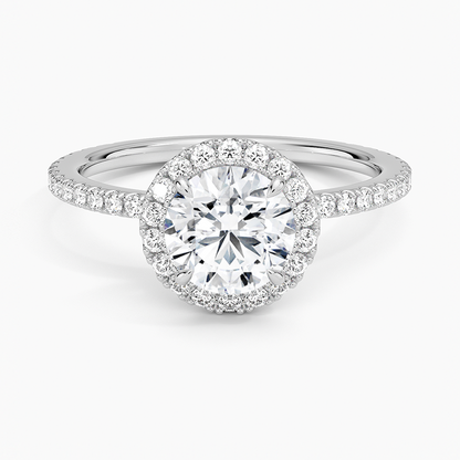 1,50 Karat Halo Tasarım Tektaş Laboratuvar Pırlanta Yüzük 18K-Celestia - Bold Diamonds