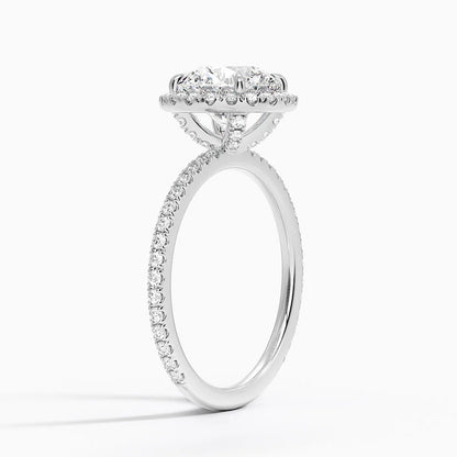 1,50 Karat Halo Tasarım Tektaş Laboratuvar Pırlanta Yüzük 18K-Celestia - Bold Diamonds