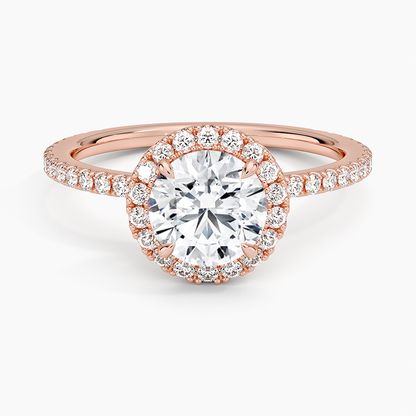 1,50 Karat Halo Tasarım Tektaş Laboratuvar Pırlanta Yüzük 18K-Celestia - Bold Diamonds