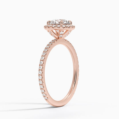 1,50 Karat Halo Tasarım Tektaş Laboratuvar Pırlanta Yüzük 18K-Celestia - Bold Diamonds