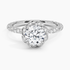 1.50 Karat Halo Tasarım Tektaş Laboratuvar Pırlanta Yüzük 18k  -Elyra - Bold Diamonds