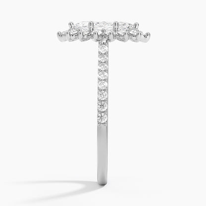 1,50 Karat Marquise Halo Tasarım Tektaş Laboratuvar Pırlanta Yüzük 18K  -Seraphina - Bold Diamonds