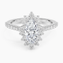 1,50 Karat Marquise Halo Tasarım Tektaş Laboratuvar Pırlanta Yüzük 18K  -Seraphina - Bold Diamonds