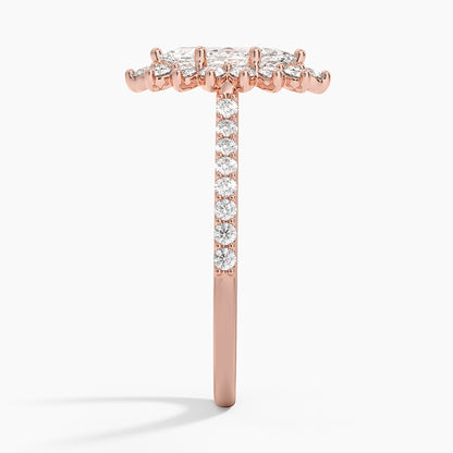 1,50 Karat Marquise Halo Tasarım Tektaş Laboratuvar Pırlanta Yüzük 18K  -Seraphina - Bold Diamonds