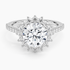1,50 Karat Oval Halo Tasarım Tektaş Laboratuvar Pırlanta Yüzük 18K -Seraphina - Bold Diamonds