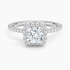 1,50 Karat Prenses Halo Tasarım Tektaş Laboratuvar Pırlanta Yüzük 18K - Celestia - Bold Diamonds