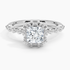 1.50 Karat Prenses Halo Tasarım Tektaş Laboratuvar Pırlanta Yüzük 18K -Mirara - Bold Diamonds