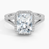 1,50 Karat Radiant Halo Tasarım Tektaş Laboratuvar Pırlanta Yüzük 18K - Aurelia - Bold Diamonds