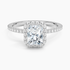 1,50 Karat Radiant Halo Tasarım Tektaş Laboratuvar Pırlanta Yüzük 18K -Celestia - Bold Diamonds