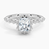2.50 Karat Radiant Halo Tasarım Tektaş Laboratuvar Pırlanta Yüzük 18K -Mirara - Bold Diamonds