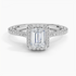 1.60 Karat Emerald Halo Tasarım Tektaş Laboratuvar Pırlanta Yüzük  18K -Florina - Bold Diamonds