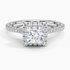 1.60 Karat Prenses Halo Tasarım Tektaş Laboratuvar Pırlanta Yüzük 18K  -Florina - Bold Diamonds