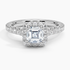 1,75 Karat Asscher Halo Tasarım Tektaş Laboratuvar Pırlanta Yüzük 18K -Aurora - Bold Diamonds