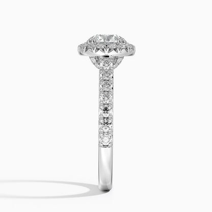 1,75 Karat Halo Tasarım Tektaş Laboratuvar Pırlanta Yüzük 18K -Aurora - Bold Diamonds
