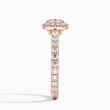 1,80 Karat Cushion Halo Tasarım Tektaş Laboratuvar Pırlanta Yüzük 18K - Stellara - Bold Diamonds