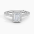 1.80 Karat Emerald Halo Tasarım Tektaş Laboratuvar Pırlanta Yüzük 18K  -Lumora - Bold Diamonds