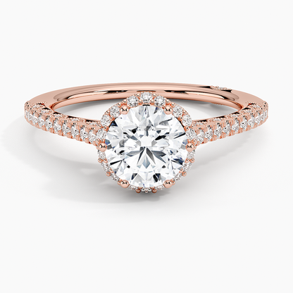 1.80 Karat Halo Tasarım Tektaş Laboratuvar Pırlanta Yüzük  18K -Lumora - Bold Diamonds