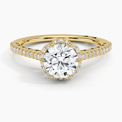1.80 Karat Halo Tasarım Tektaş Laboratuvar Pırlanta Yüzük  18K -Lumora - Bold Diamonds